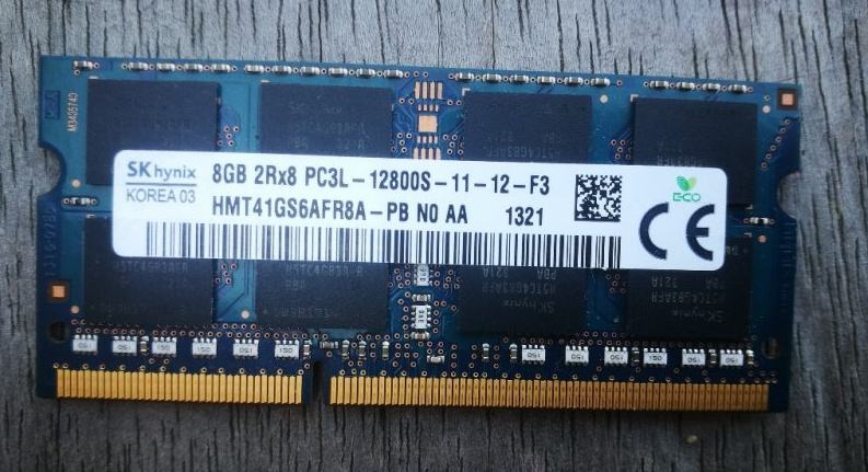 RAM 8gb DDR3 SODIMMza prenosnik (pomnilnik, delovni spomin)