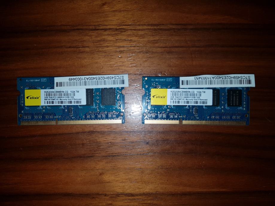 Ram DDR3 2x2Gb