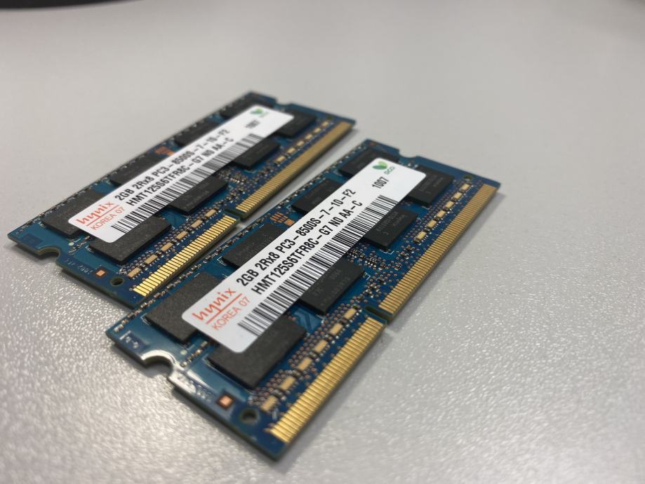 RAM DDR3 pomnilnik Hynix 2x2Gb - 4Gb - apple macbook kompatibilen