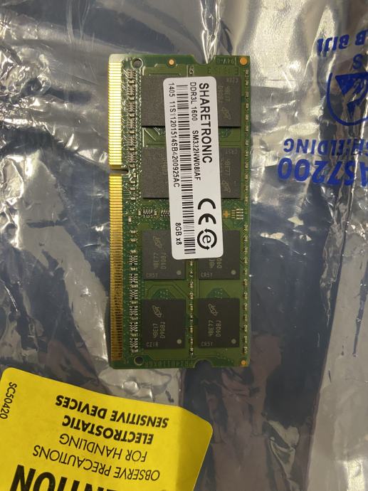 RAM DDR3L 8GB SODIMM 1600MHz