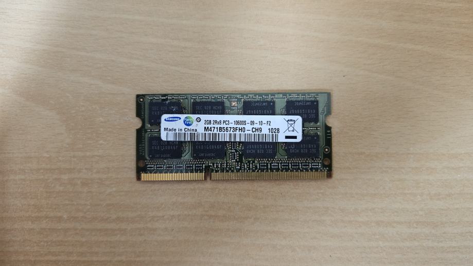 RAM Samsung 2GB DDR3 2Rx8 PC3-10600S-09-10-F2