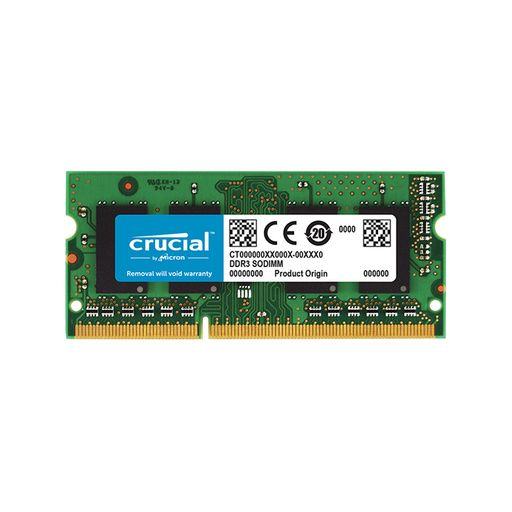 SODIMM DDR3 8GB PC3-12800 1600MHz CL11 1.35V Crucial - 2 kosa (2*8GB)