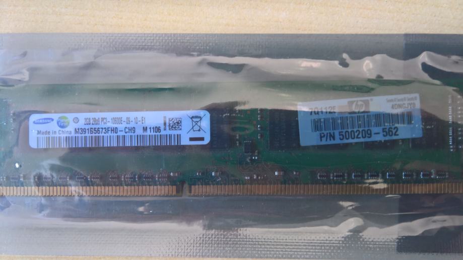 10GB (5× 2GB) PC3-10600E-09-10-E1 / DDR3 ECC RAM