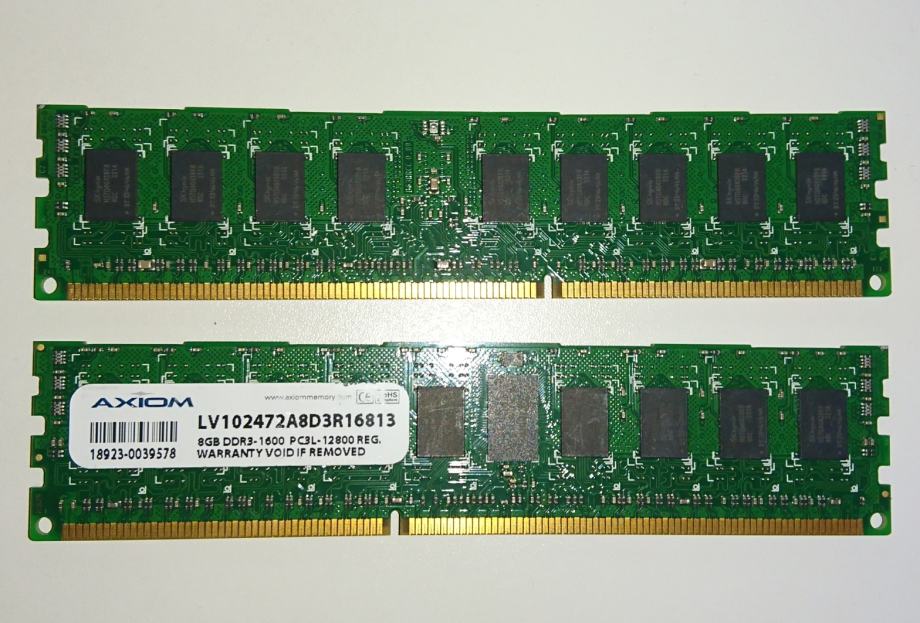 Pomnilnik za SERVER 8GB DDR3 1600 PC3L-12800REG - Axiom