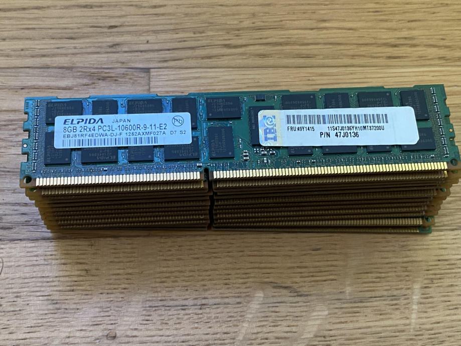 RAM za strežnike, 8GB, PC3L-10600R, DDR3, P/N 47J0136