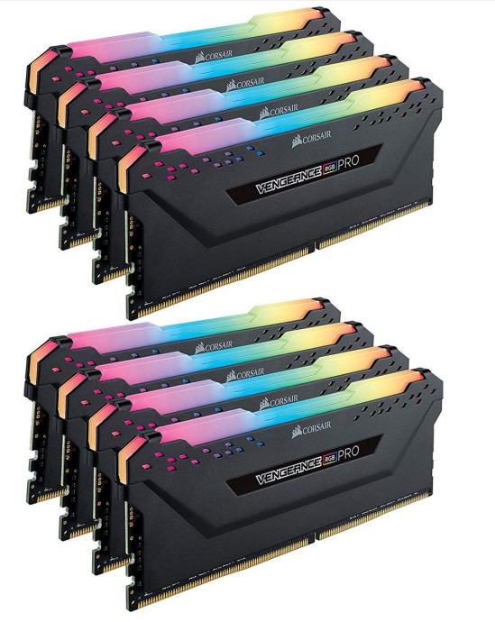 CORSAIR VENGEANCE RGB PRO 64GB (8x8GB) DDR4 2666MHz