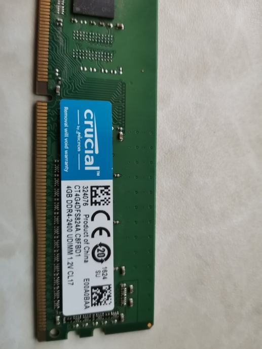 Crucial 4GB DDR4 2400 RAM UDIMM