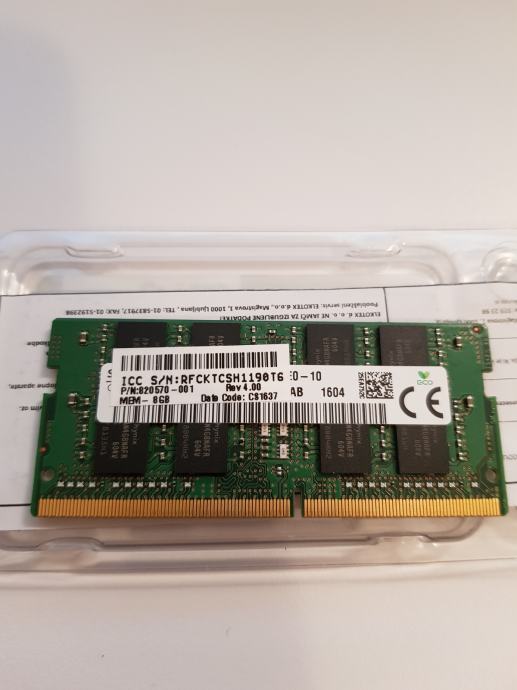 8GB DDR4 SODIMM 2133 MHz - RAM za prenosnik