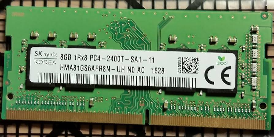 SK Hynix 8 GB SODIMM DDR4 3200 PC4 1Rx16 HMAA1GS6CJR6N-XN SO-DIMM