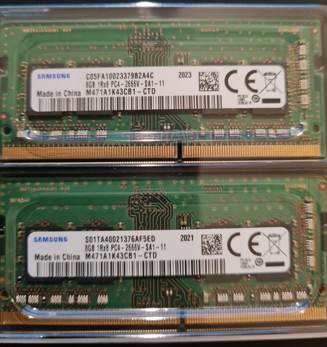 SAMSUNG DDR4 2666 2x8Gb KIT za prenosnik