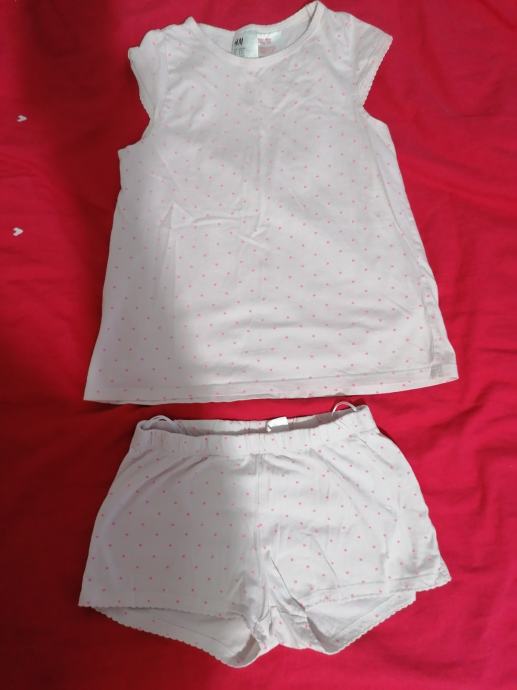 134/140 H&M poletna pižama za deklice
