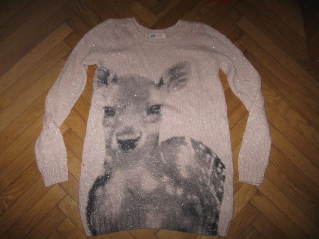 daljši pulover H&M vel.134-140