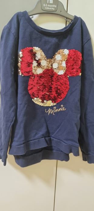 H&M pulover z bleščicami  DisneyMinnie Mouse 6-8let