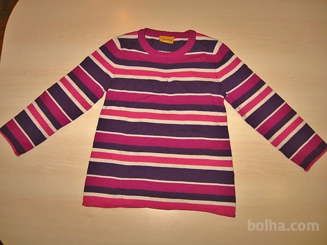 Otroški pulover št.98/104 - črtast,viola