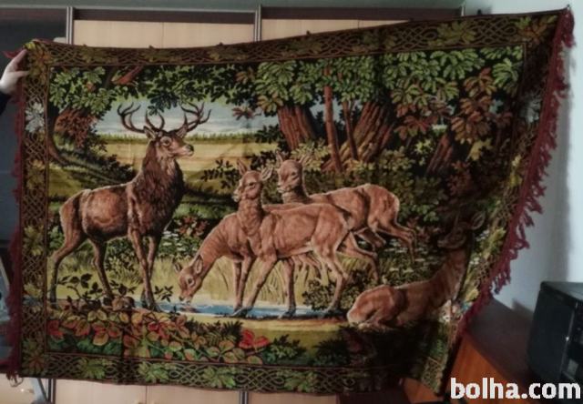 Čudovita stenska tapiserija z lovskim motivom 180 x 125 cm