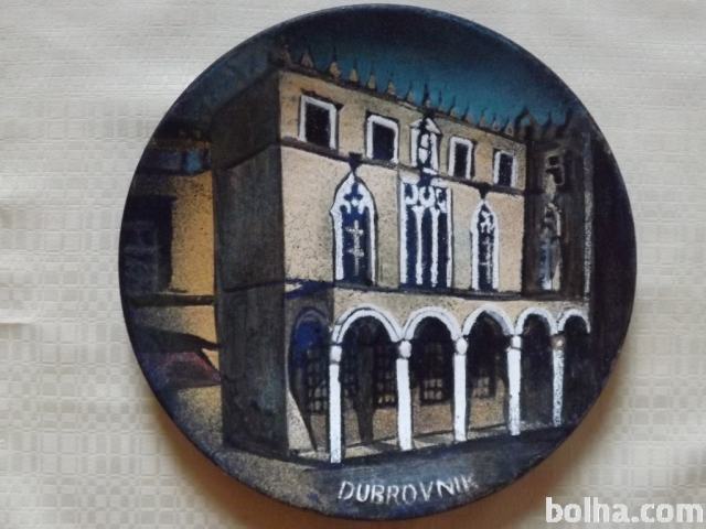 Krožnik emajl - Dubrovnik