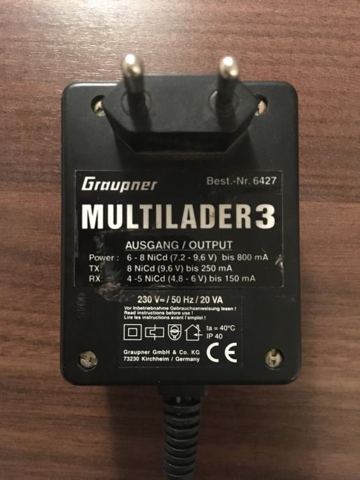 Trojni polnilec za baterije Graupner Multilader 3