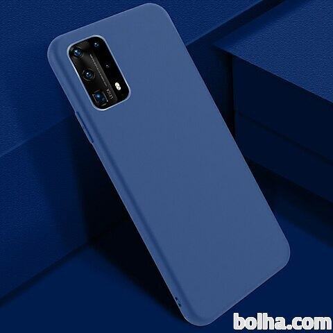 Silikonski barvni ovitek Huawei P40 MATT modra