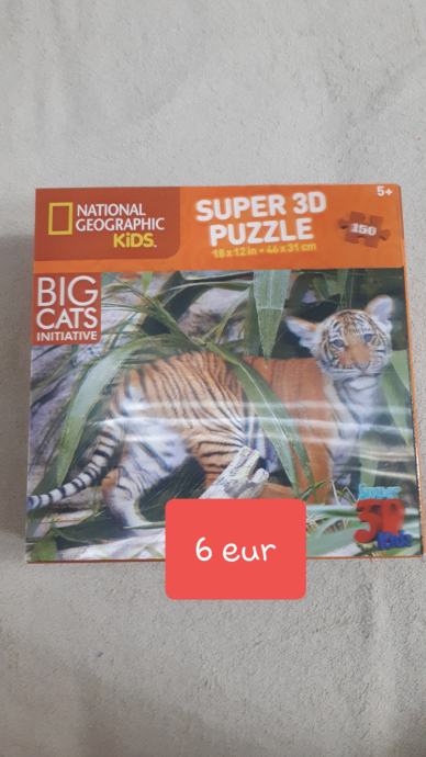 3D Puzzle National Geographic Tiger