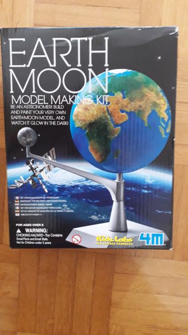 Model zemlje in lune neuporabljen