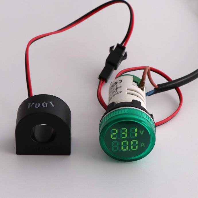 Digitalni AC50-500V 0-100A voltmeter ampermeter merilnik napetosti