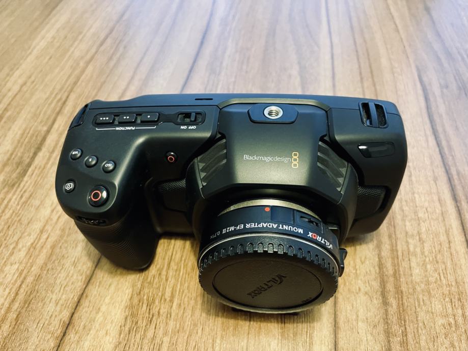 Blackmagic Pocket Cinema Camera 4K + Filmcity DSLR Shoulder Rig