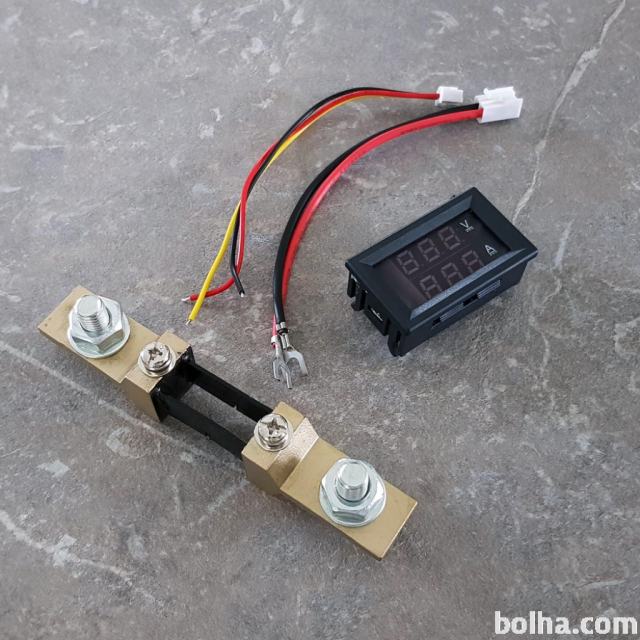 Digitalni voltmeter 200V in ampermeter 200A - vgradn