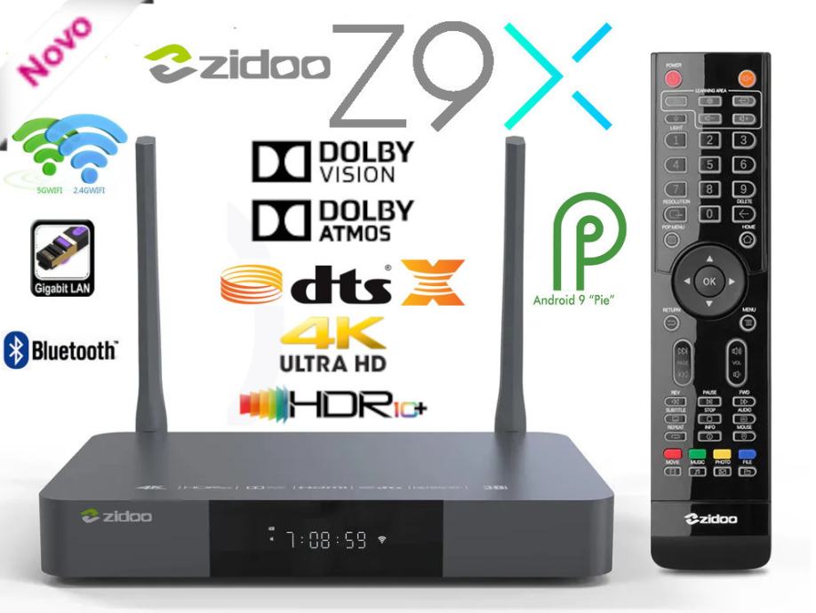 Predvajalnik Zidoo Z9X 3D 4K HDR Dolby Atmos Vision DTS X Android BOX