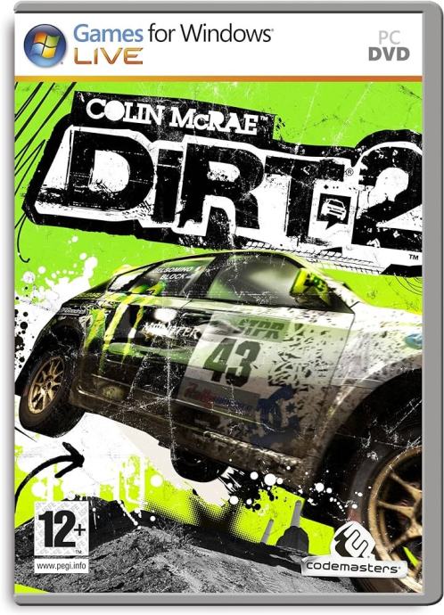 Colin McRae: DiRT 2 Codemasters Windows Live CD