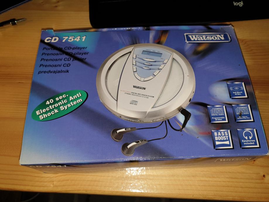 Prenosni CD predvajalnik WATSON CD 7541