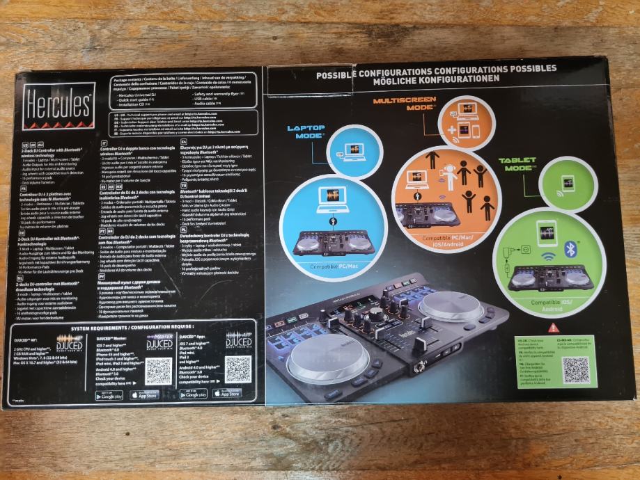 HERCULES UNIVERSAL DJ CONTROLLER, Bluetooth