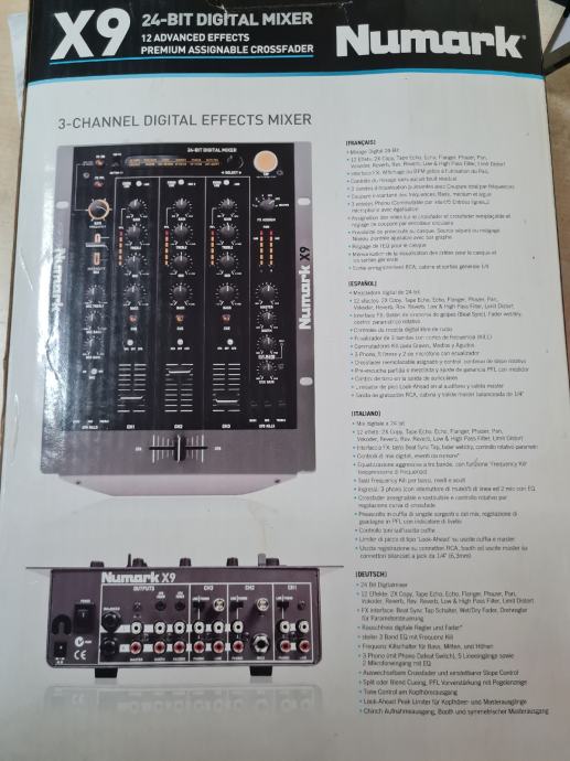 NUMARK X9, 24BIT DJ DIGITAL MIXER