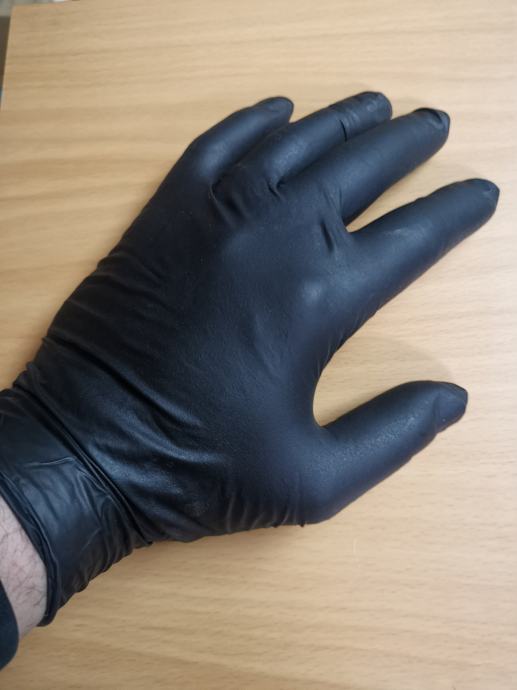 Rokavice za enkratno uporabo nitril črne