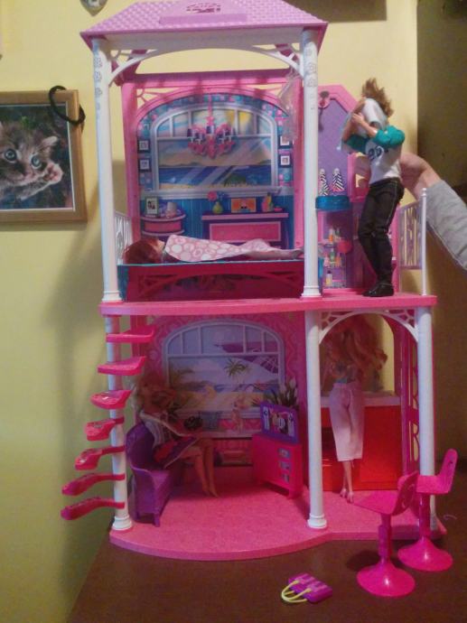 Barbie hiška, plastična