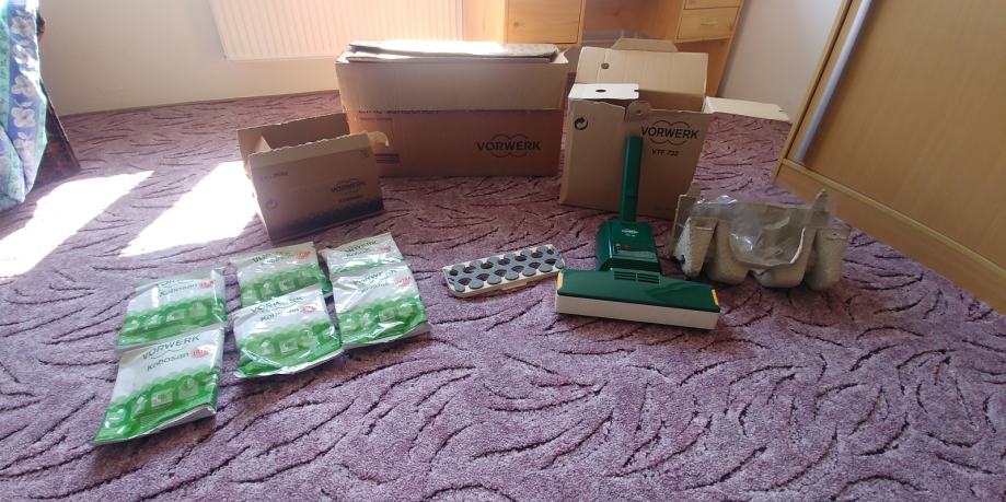 Nettoyant Moquette Vorwerk VTF 731/732 - Avec 2 Paquets Poudre 500g, Compatible Kobold 120-136, Rafraîchit Tapis