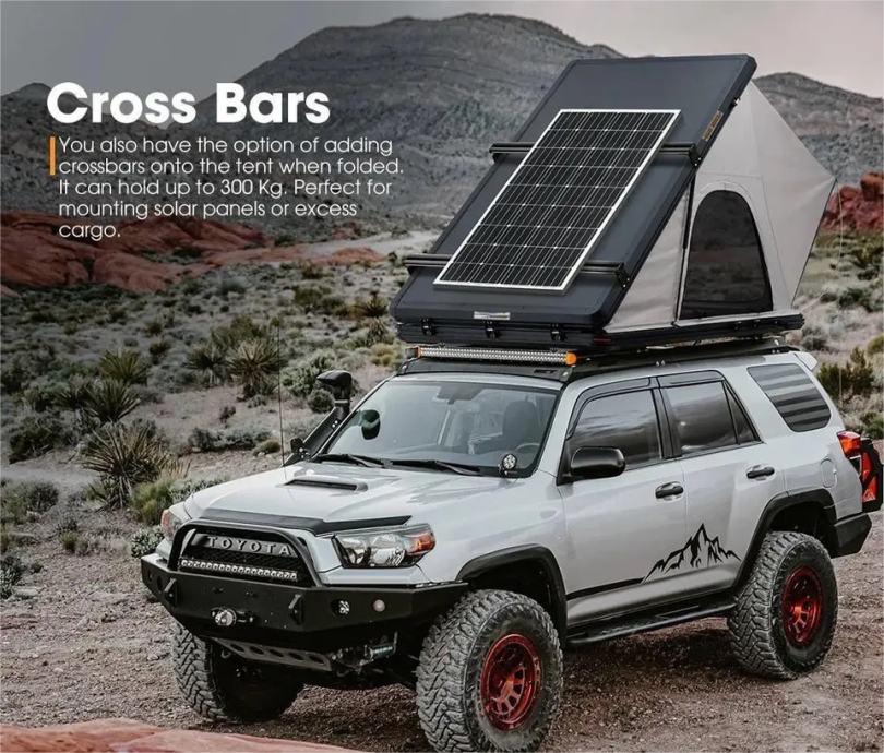 Dodatni prtljažnik (roof rack) za strešni šotor s trdim alu ohišjem