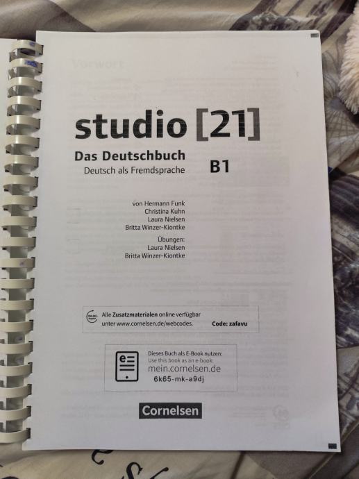 Studio [21] B1 delovni zvezek za nemščino
