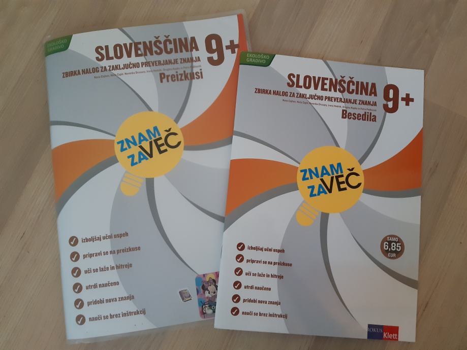 Slovenščina 9+, zbirka nalog za NPZ