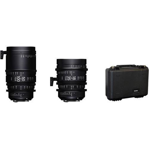 Sigma Zoom Cine Lens Bundle (1835mm, 50100mm, Case) EF mount