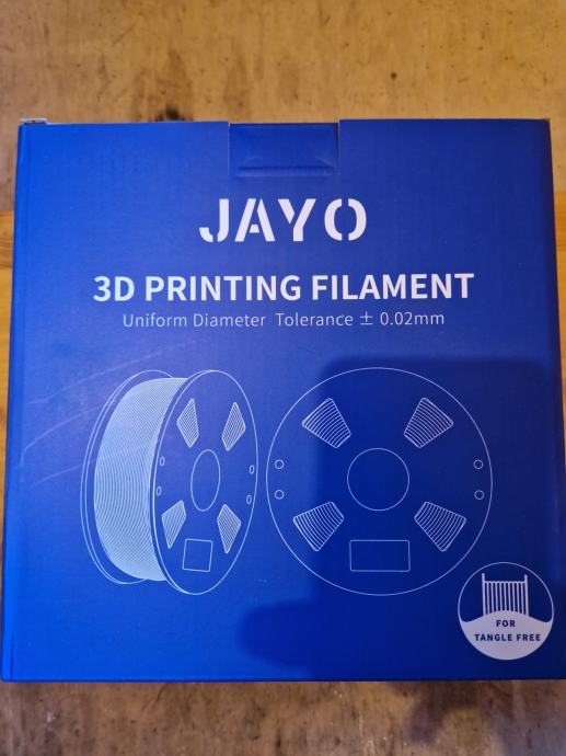 JAYO PLA Mat črni tiskalni filament 1,75 mm (1,1kg)