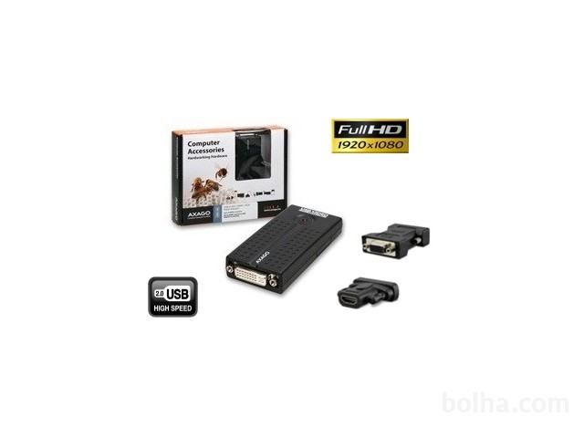Grafična kartica Adapter USB na DVI/VGA/HDMI﻿ FullHD 1080p