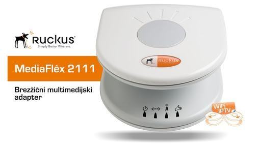 Ruckus Wireless MediaFlex 2811 oddajnik + 2x MediaFlex 2111 sprejemnik
