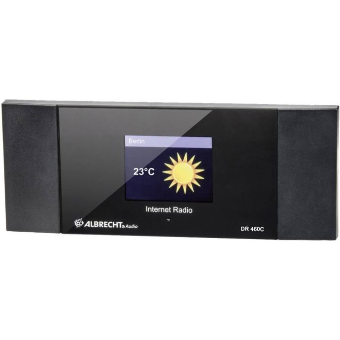 Spletni radio z adapterjem DLNA Albrecht DR 460 C, črne barve 27462