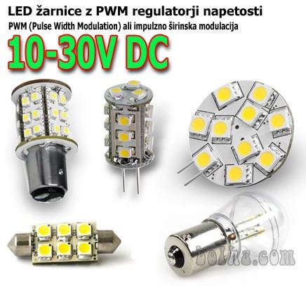 12V LED ŽARNICE ZA PLOVILA - G4, BAYONETE, FESTOON, MR16,