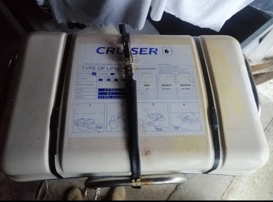 LIFERAFT ZA 6 OSEB, EPIRB BOJA