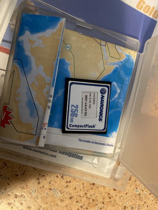 Navionics CF 23xG Mediteran in Crno morje kartica za GPS