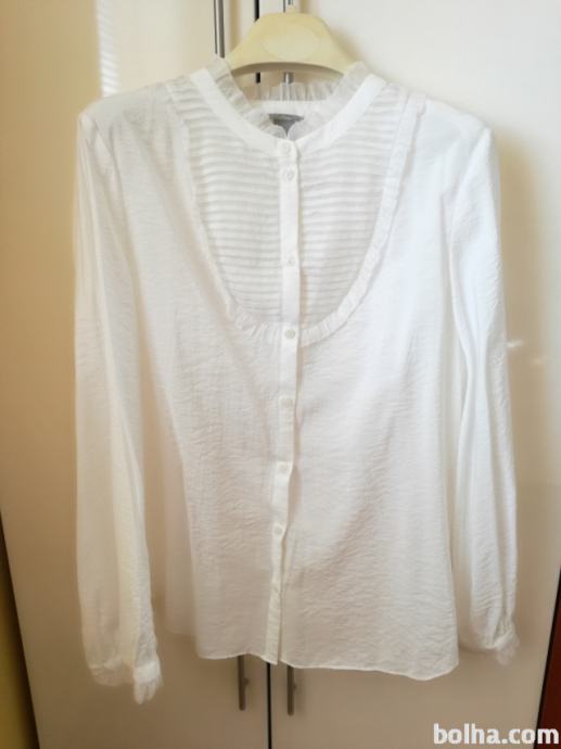 NOVA bela bluza 46 (za 44 ali XL)
