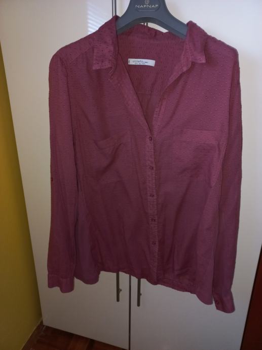 Bluza srajca XL rdeča Violeta By Mango
