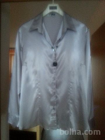 1x oblečena sivo-srebrna bluza st. 46