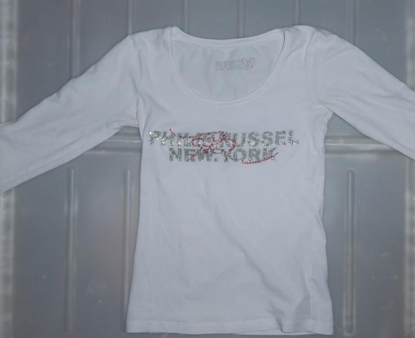 Dekliška majica s kamenčki, dolgi rokavi Philip Russel XS, 9-11 let